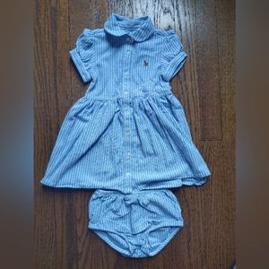 18M Ralph Lauren Cotton Seersucker dress